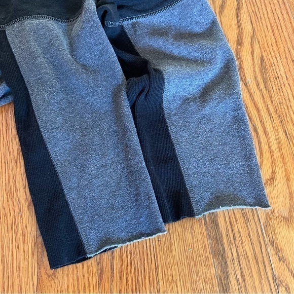 REEBOK Dark Gray Black Colorblock 3/4 Sleeve Pullover Hoodie Sweatshirt ALTERED - Picture 13 of 13